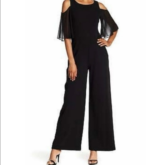 Connected Apparel Cold Shoulder Jumpsuit Size 8P - Picture 13 of 16